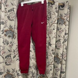 Nike Burgundy Joggers
